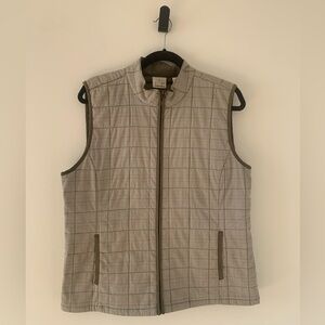 EP Pro Women’s Zippered Plaid Golf Vest Size L
